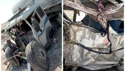 مقتل 12 شخصًا في حادث تصادم حافلة وصهريج نفط جنوب الحسكة