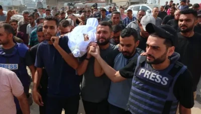 رابطة الصحفيين السوريين تدين اغتيال ستة صحفيين في غزة