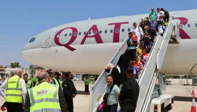 بعد 13 عاماً.. أول رحلة جوية قطرية تصل مطار حلب