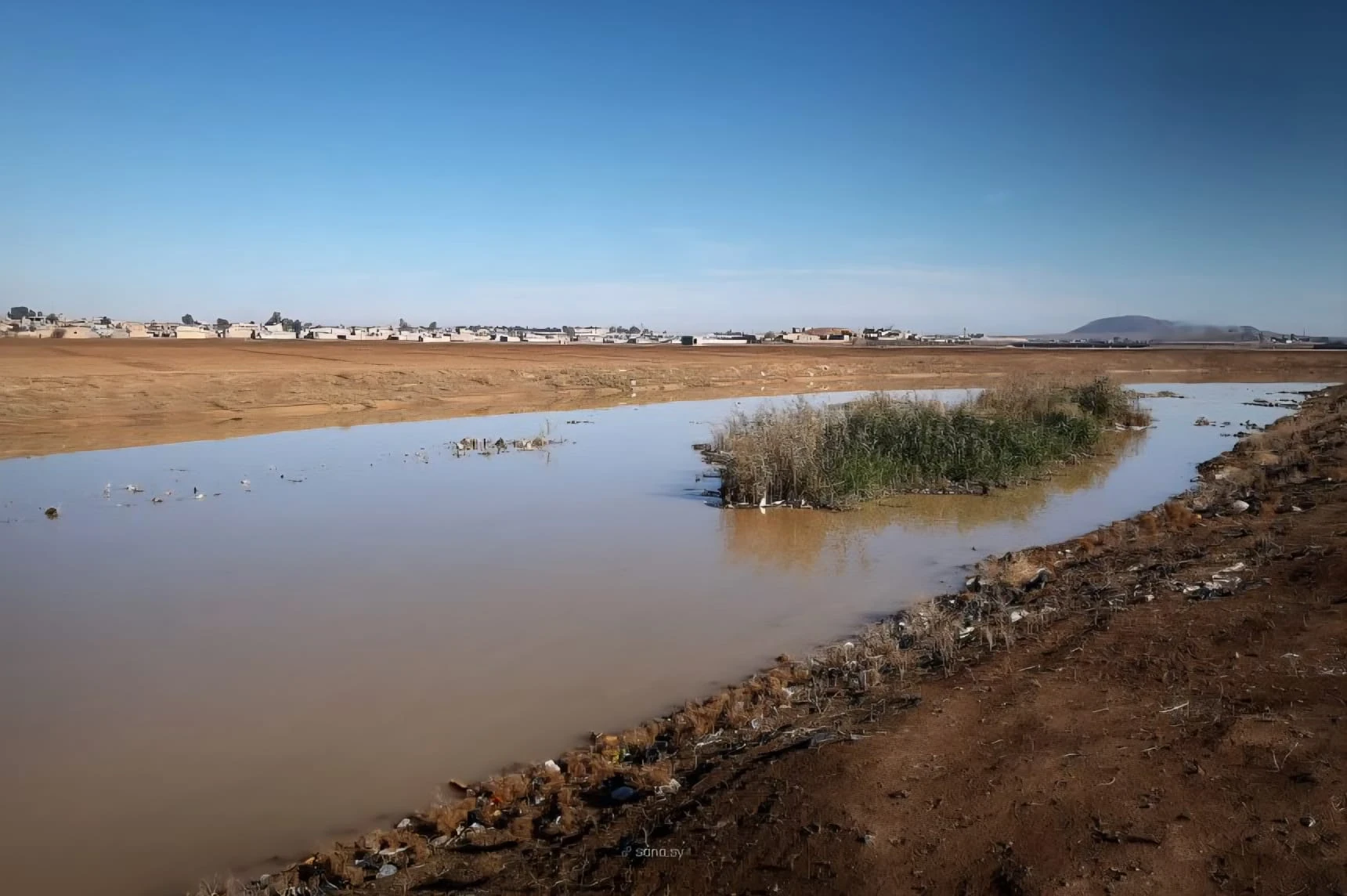 الهطولات المطرية تعيد جريان نهر الخابور في الحسكة