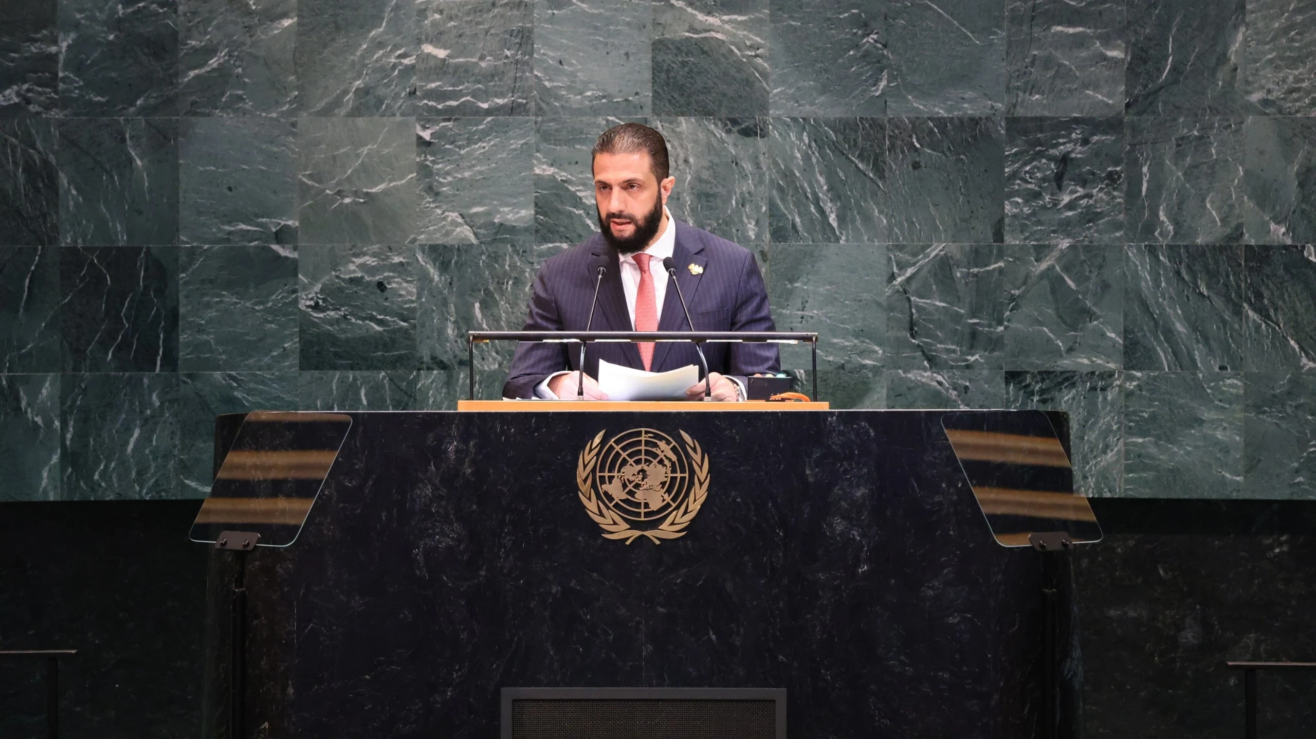 كلمة الرئيس الشرع أمام الدورة الـ 80 للجمعية العامة للأمم المتحدة في نيويورك