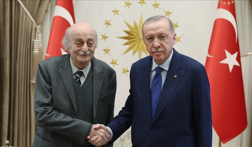 مصادر لبنانية: جنبلاط يعرض على الرئيس التركي أردوغان مبادرة تخص السويداء