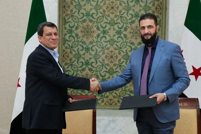 دمشق: لقاء يجمع الرئيس السوري الشرع مع عبدي